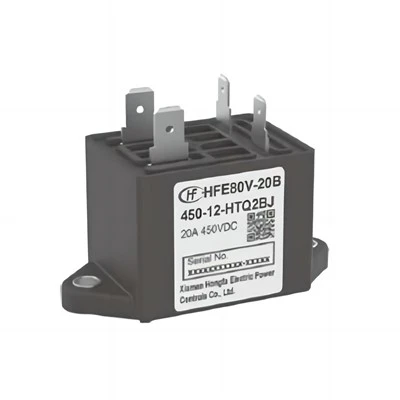 HONGFA HFE80V-20B kontaktoriaus vardinė valdymo įtampa DC12V/24V 20A